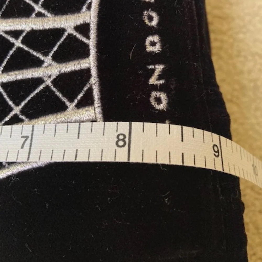 Lulu Guinness London Black Velvet Purse - Picture 9 of 11